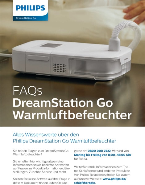 Philips DreamStation Go Befeuchter FAQ