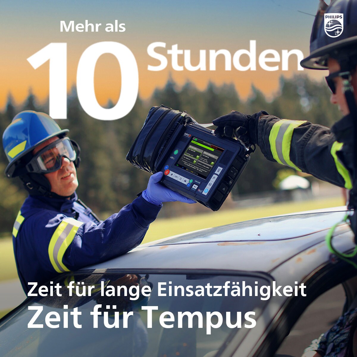 Mehr als 10 Std. Zeit für lange Einsatzfähigkeit, Zeit für Tempus