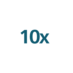 10 x - Symbol