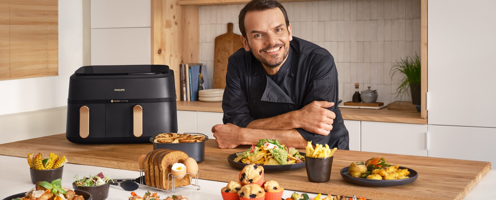 Verschiedene Gerichte, die mit unseren Zubehörteilen im Airfryer zubereitet werden können