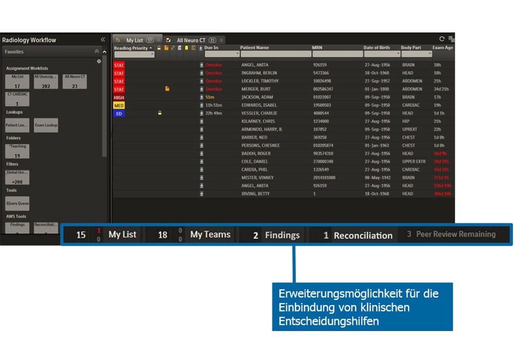 Ansicht 2 des User Interface IntelliSpace PACS​