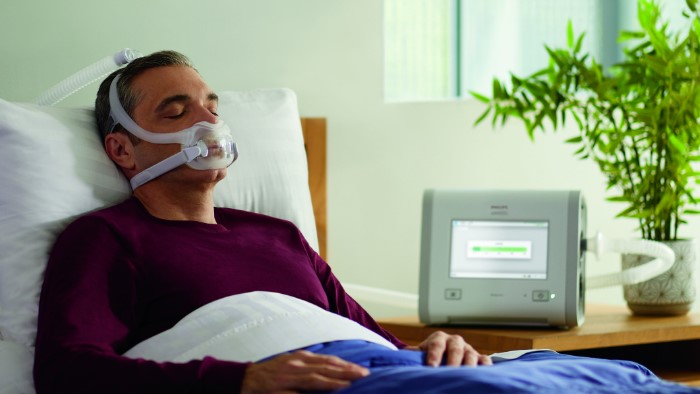 Schlafender Patient mit AVAPS-AE