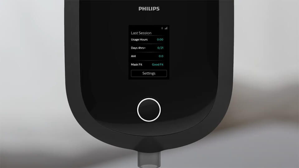 Philips DreamStation 2 CPAP Advanced: Menüs und Komfortfunktionen