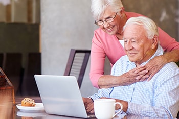 Couple creating an action plan