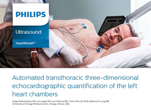 „Automated transthoracic 3D echo quantification of the left heart chambers“ (Automatische transthorakale 3D-Echoquantifizierung der linken Herzkammern)