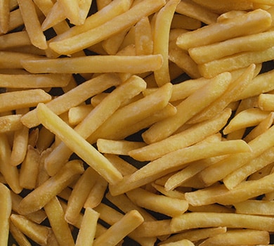 Gefrorene Pommes frites