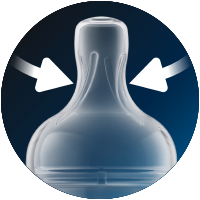 Optimale Saugposition – Symbol