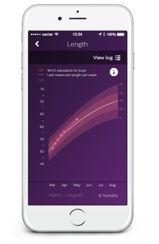 Track your baby's height and weight