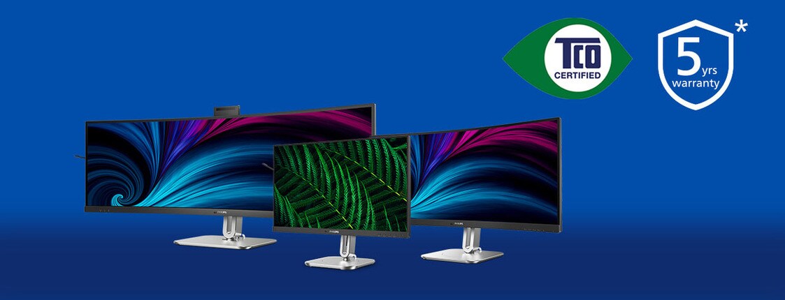 TCO-zertifizierte Philips Monitore und fünf Jahre Garantie