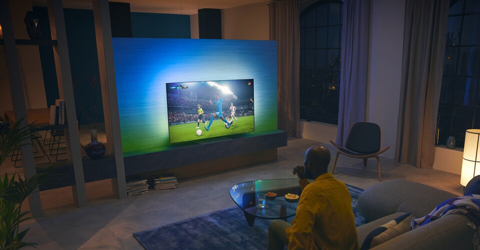 Sportübertragung mit OLED-TV