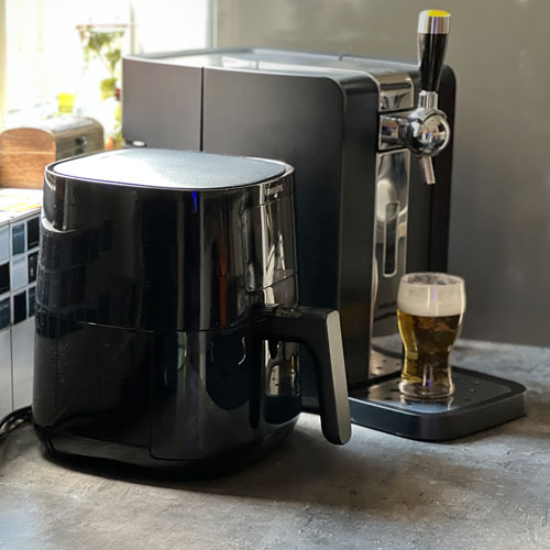 Airfryer und PerfectDraft Seitenansicht