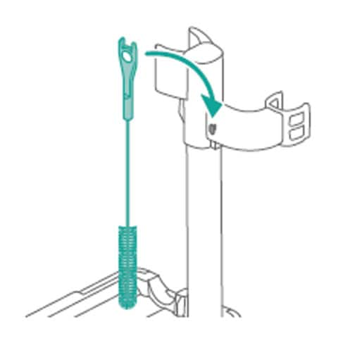 How to user a cleaning brush schematic three