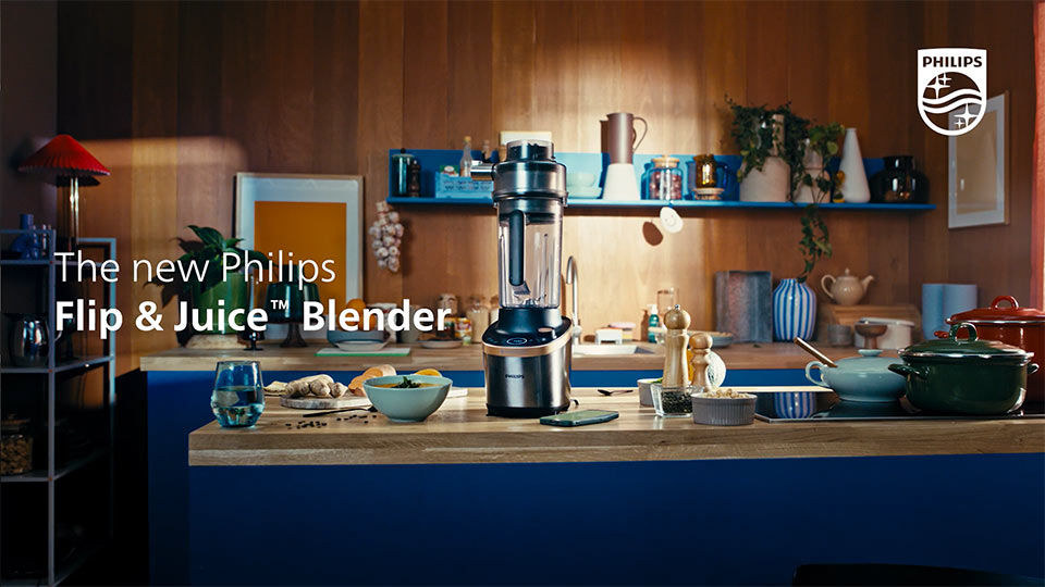 Philips Flip & Juice Standmixer in Aktion, Video-Miniaturansicht, Produktvideo