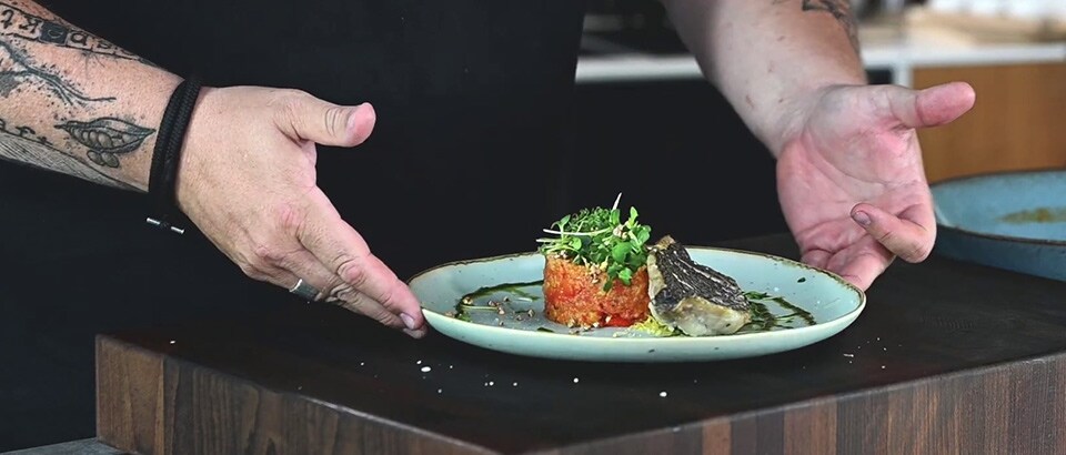 Gazpacho-Tartar / Gemüse mit Doradenfilet