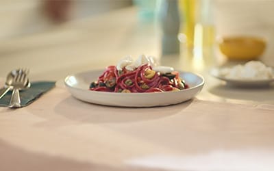 Beetroot fettuccine recipe