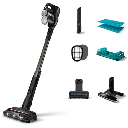 Philips cordless vacuum cleaner Series 8000 Aqua plus, XC8347/01, accessories