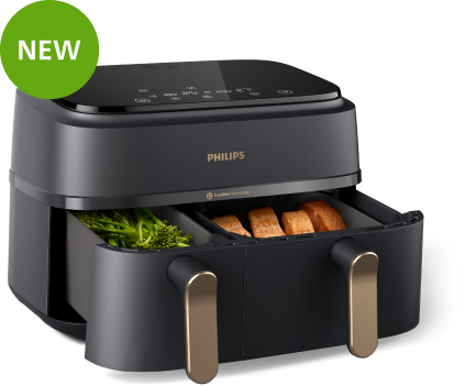 air fryer double open 