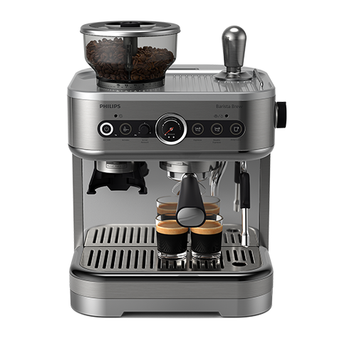 Philips Barista Brew, zweifacher Kaffeebohnenbehälter, Silber