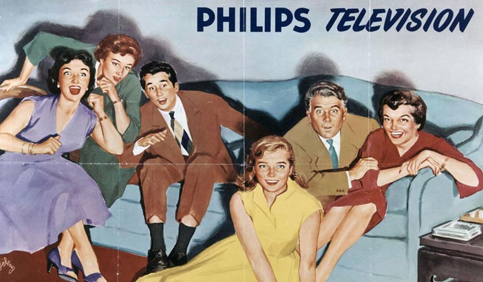 philips tv add 1950ies