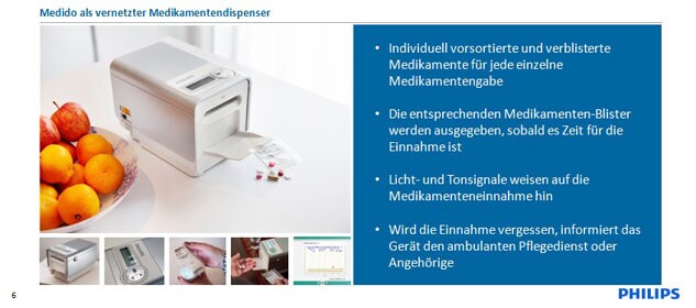 Medico als vernetzter Medikamentendispenser