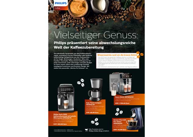 philips themensheet abwechslungsreiche Kaffeezubereitung (öffnet sich in einem neuen Fenster) download pdf