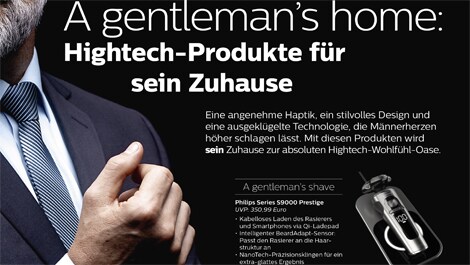 Philips Themensheet  A Gentleman's Home  Hightech Produkte (öffnet sich in einem neuen Fenster) download pdf