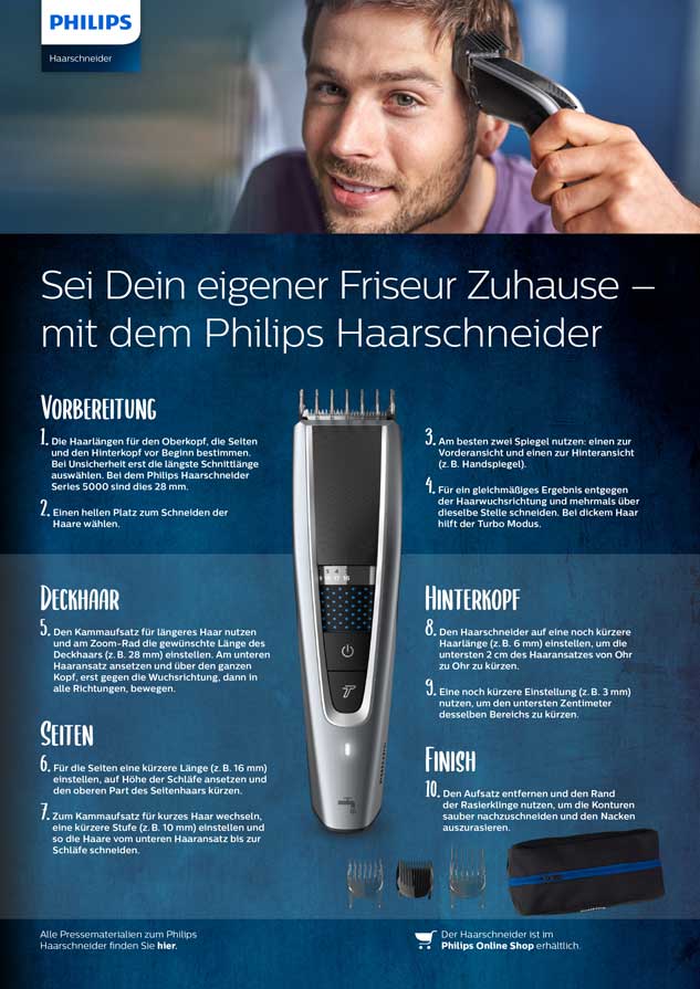 Philips Themensheet Haarschneider Series5000 HC5630/15