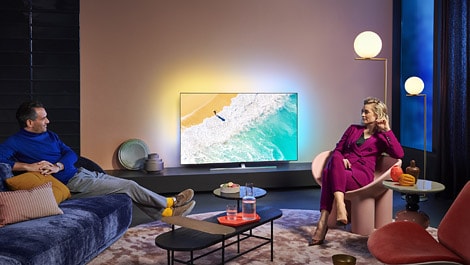 Philips TV OLED855  Lifestyle (öffnet sich in einem neuen Fenster)