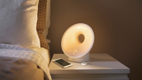 Philips Connected Sleep & Wake Up Light HF3672/01 (öffnet sich in einem neuen Fenster)