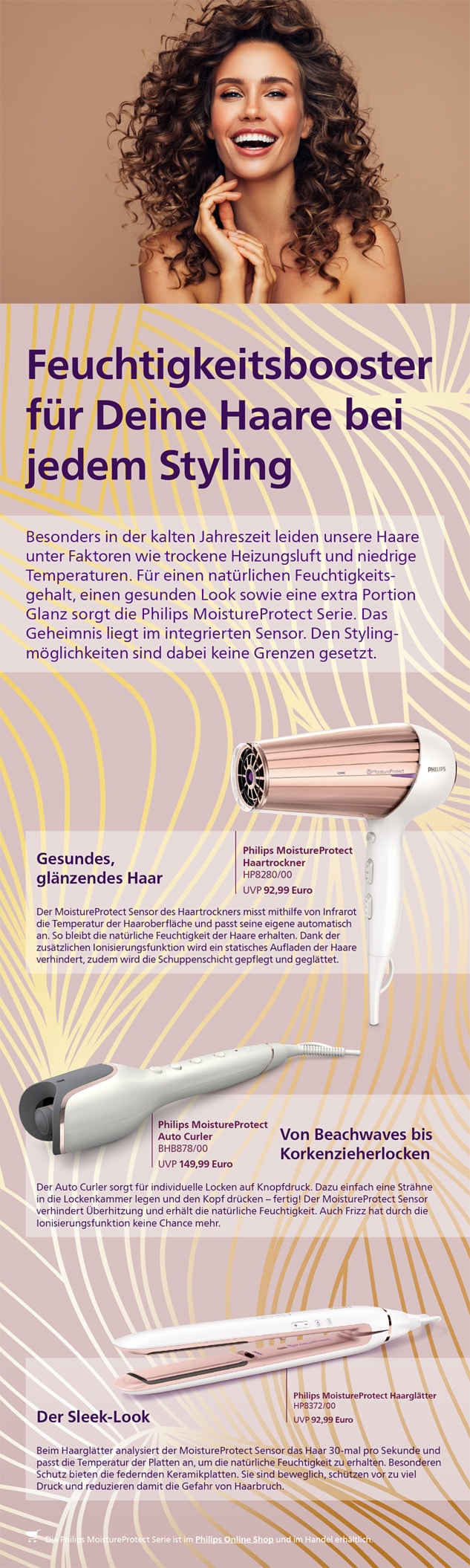 Philips Themensheet Moistureprotect Serie download pdf