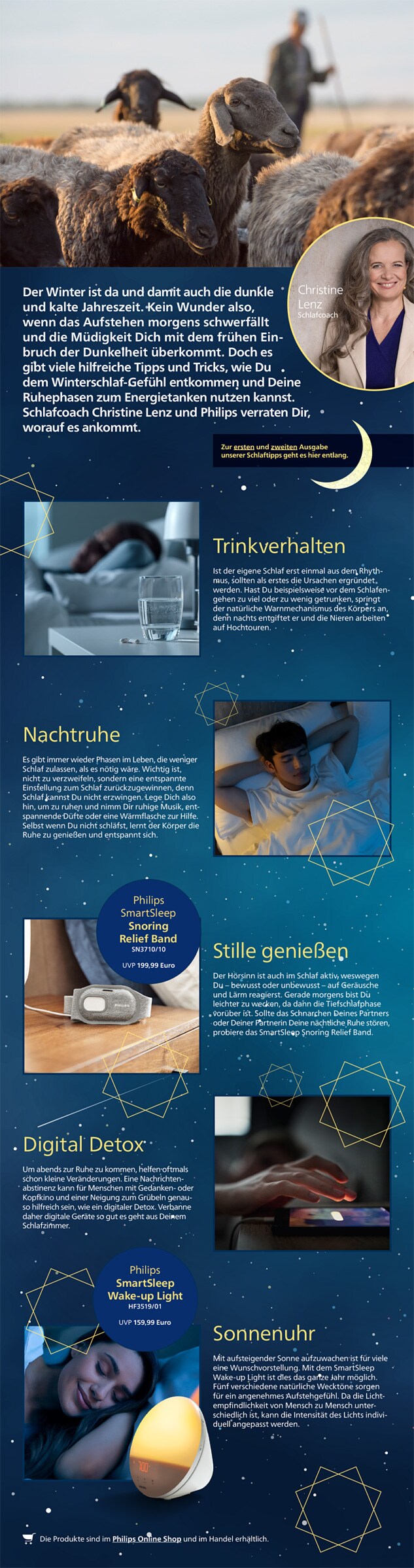 Philips Themensheet Schlaftipps 3 download pdf