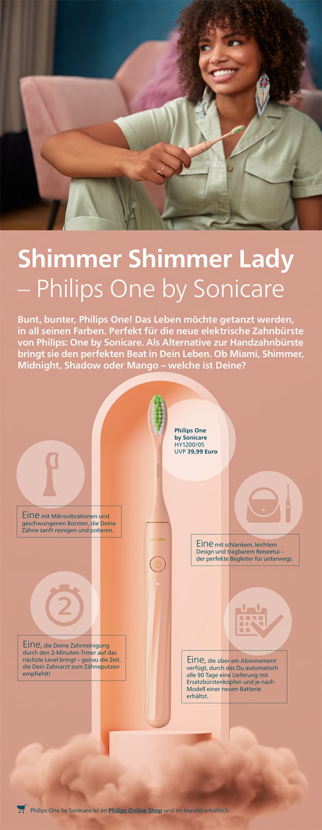 Philips Themensheet - Philips One by Sonicare - Shimmer download pdf