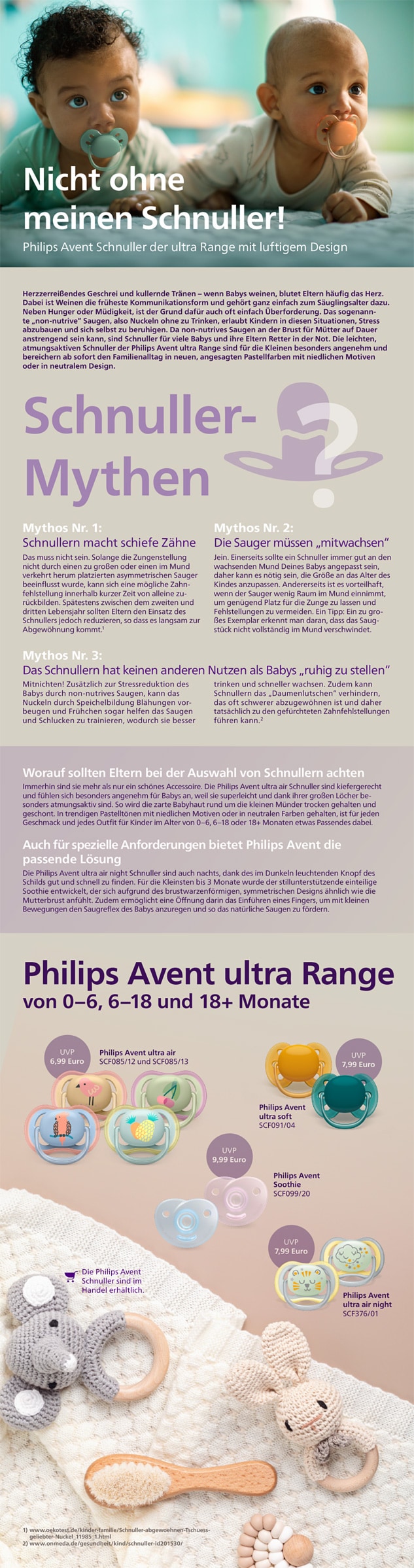 Philips DA Themensheet - Philips Avent Schnuller download pdf