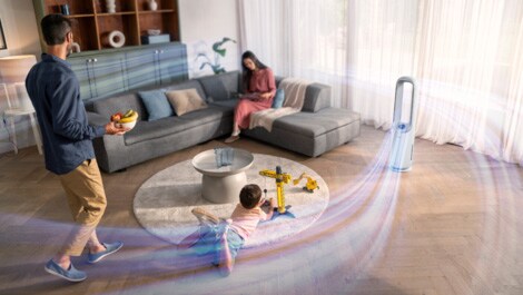 Der Philips Air Performer 7000 Series reinigt die Luft und kühlt