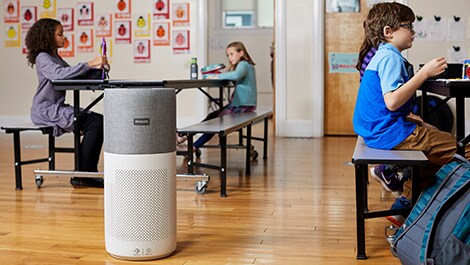 Philips Themensheet Luftreiniger in Schulen