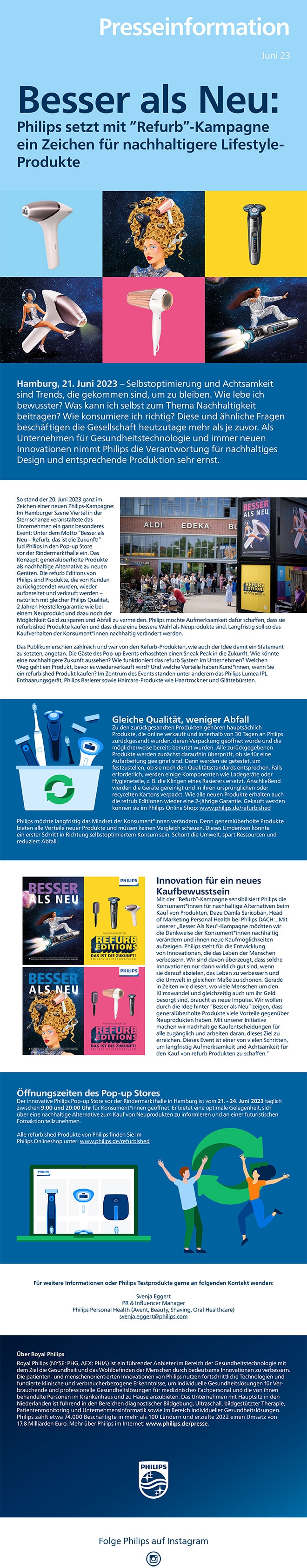 Philips Besser als Neu refurb Kampagne