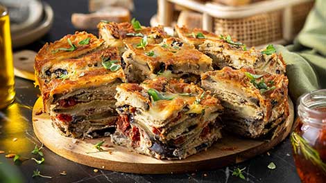Aubergine-Ricotta-Parmagiana