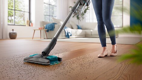 Sag Tschüss zu Staub und Schmutz – Mit dem Philips Akku-Staubsauger 8000 Aqua
