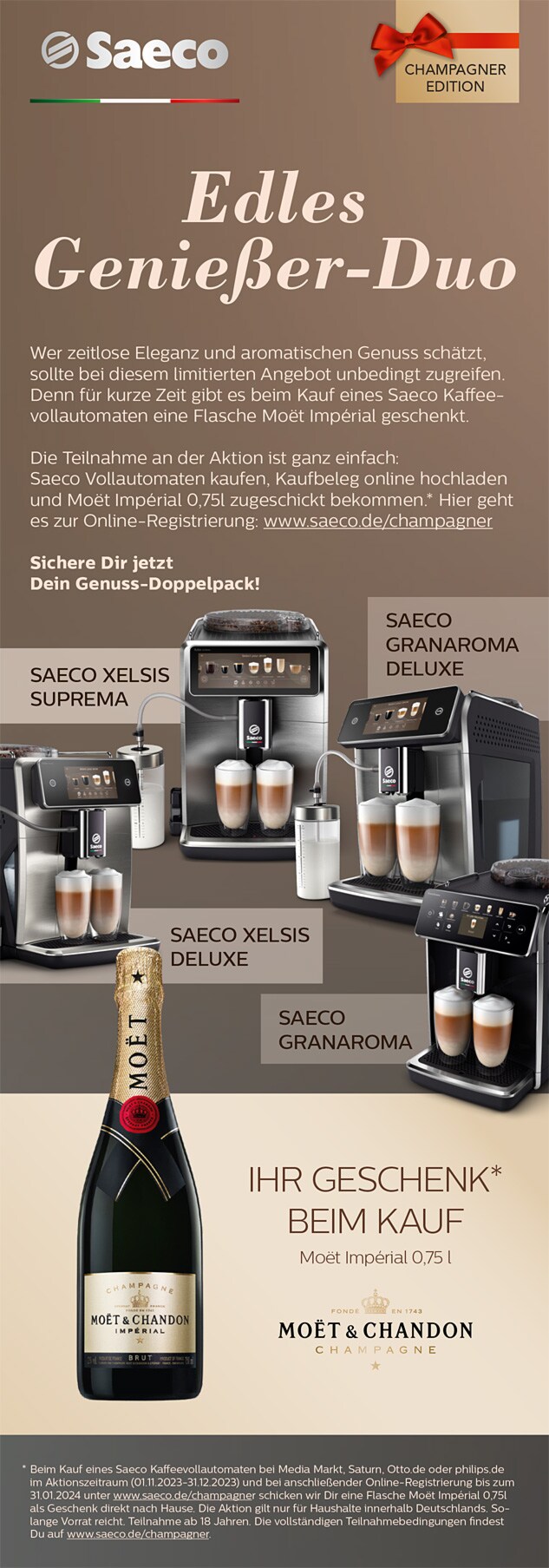 Philips Themensheet Saeco Champagner Promo