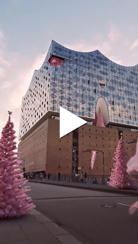 Video: Visuelle Magie an der Elbphilamonie in Hamburg