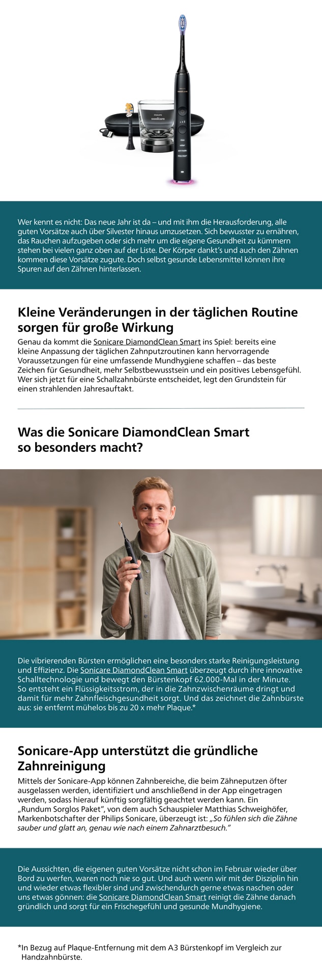 Philips Themensheet - Jetzt zur Philips Sonicare wechseln