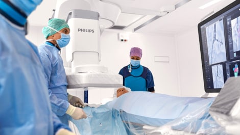 Philips Azurion mit FlexArm in Betrieb