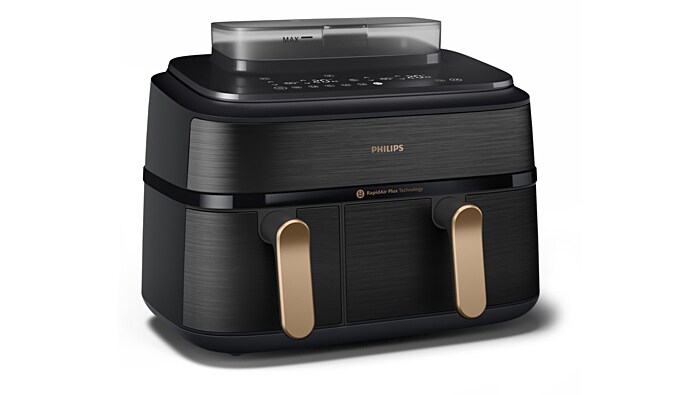 Philips Steam Airfryer 5000 Series Dual Basket NA552/00 – Produktbild