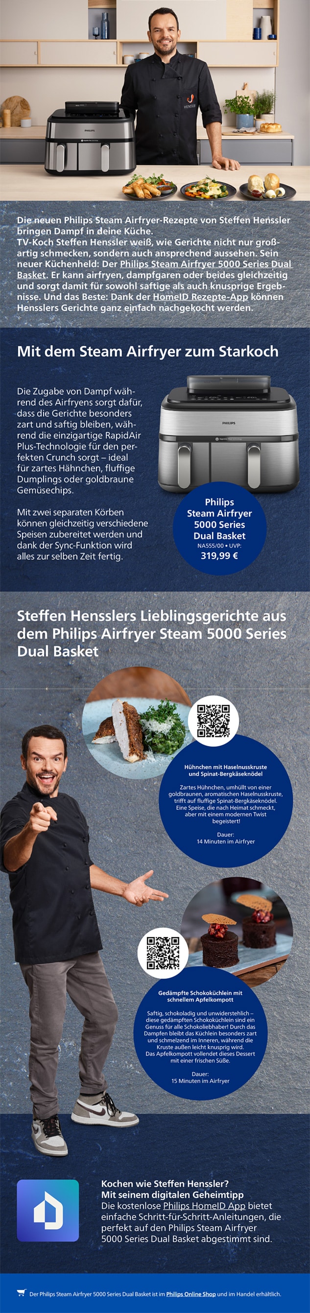 Philips Airfryer 5000 Series Henssler Themensheet
