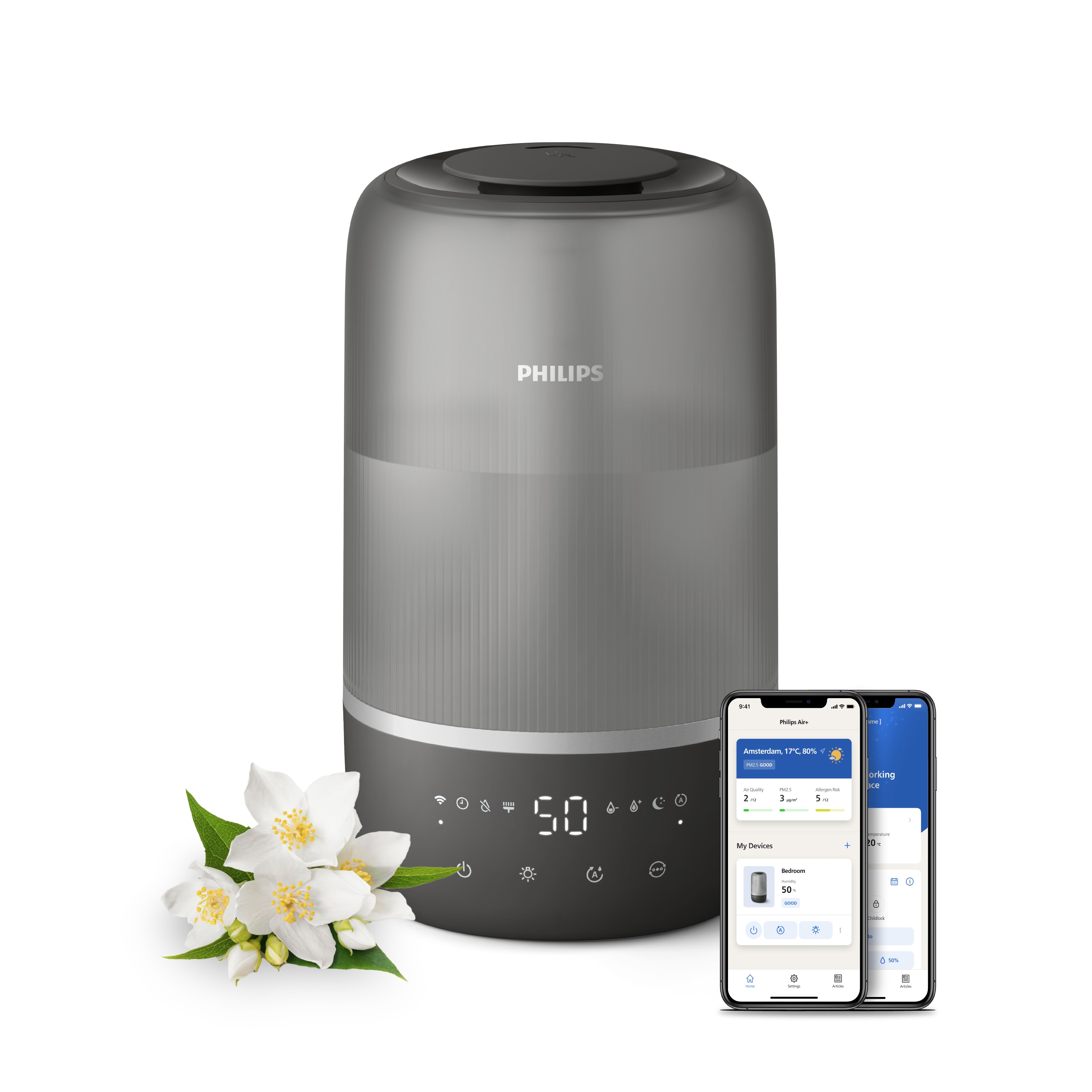 Philips Luftbefeuchter 1000 Series HU1510 – Produktbild