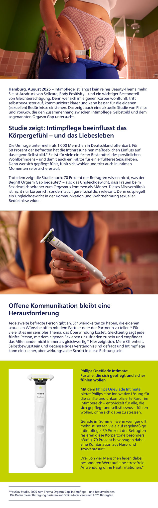 Philips OneBlade Intimate &ndash; PI