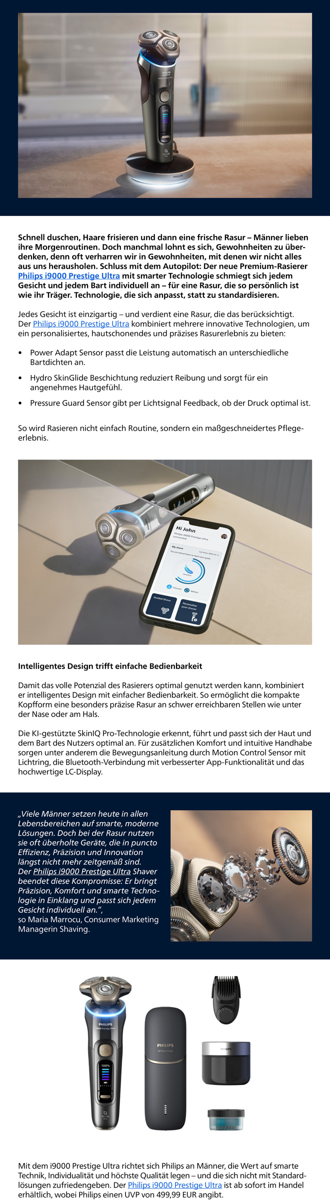 Philips Rasierer i9000 Prestige Ultra &ndash; PI