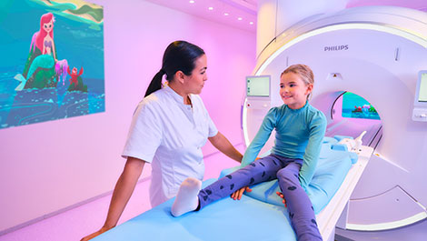 Die Integration von Disney Charakteren in Philips Ambient Experience hilft Kindern, sich w&auml;hrend MRT-Untersuchungen wohler und sicherer zu f&uuml;hlen.