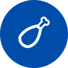 Symbol für Hähnchenkeulen