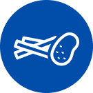 Symbol für frische Pommes frites